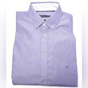 Givenchy Men’s Lavender Purple Modern Fit Long Sleeve Button Down Dress Shirt S